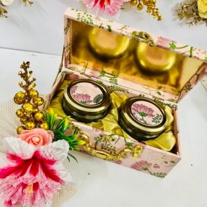 Elegant Floral 2 Jar Dryfruit Box By Uphaar Creators