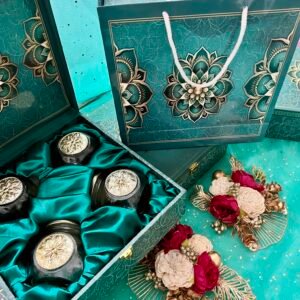 Uphaar Creators Handmade 4 Jar Dryfruit Box