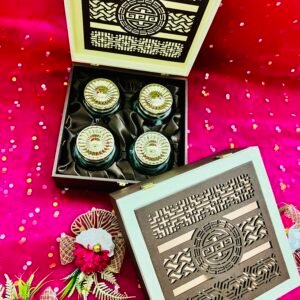 Uphaar Creators Handmade 4 Jar Dryfruit Box