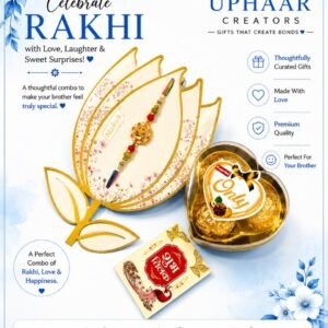 Premium Rakhi Gift Combo with Chocolates – Celebrate the Bond of Love | Uphaar Creators