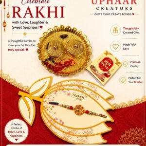 Premium Designer Rakhi Gift Set – A Celebration of Love & Tradition | Uphaar Creators