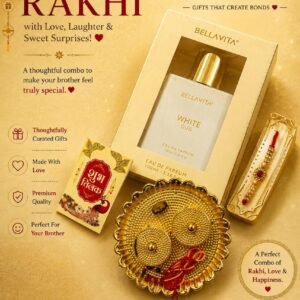 Premium Rakhi & Bella Vita Perfume Gift Combo | Uphaar Creators