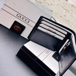 Gucci Men's Wallet Stylish Genuine Leather Wallets for Men | Latest Gents Purse with Card Holder Compartment