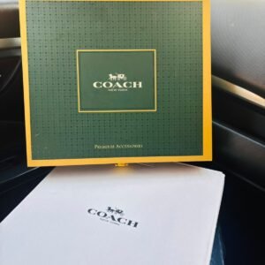 COACH Men’s Gift Set | 4-In-1 Combo With Stylish Wallet, Adjustable Belt, A Buckel & Card Holder | Gift For Men, Husband, Boyfriend, Father | Packaging | Birthday/Corporate Gift/Anniversary